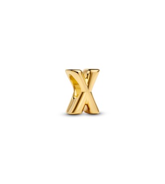 763970C00 Letter X 14k gold-plated charm