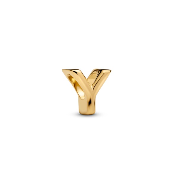 763971C00 Letter Y 14k gold-plated charm