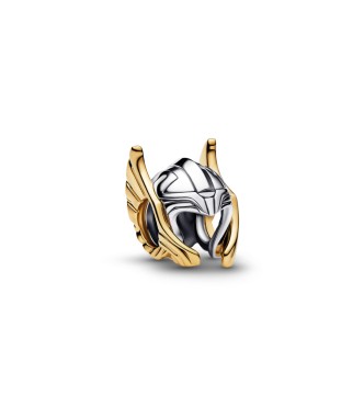 764215C00 Marvel Thor helmet sterling silver and 14k gold-plated charm