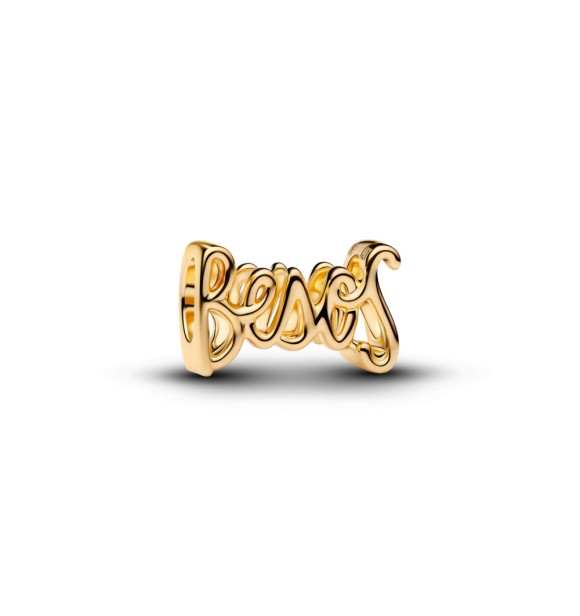 PANDORA 764422C00 Besos 14k gold-plated charm