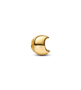 PANDORA 764516C00 Moon 14k gold-plated mini charm