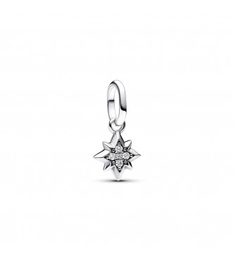 PANDORA 793370C01 Mini colgante de estrella de plata de primera ley con circonita cúbica transparente