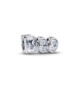 PANDORA BOO sterling silver charm with clear cubic zirconia and glow in the dark enamel