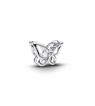 PANDORA 794369C01 Butterfly sterling silver charm with clear cubic zirconia