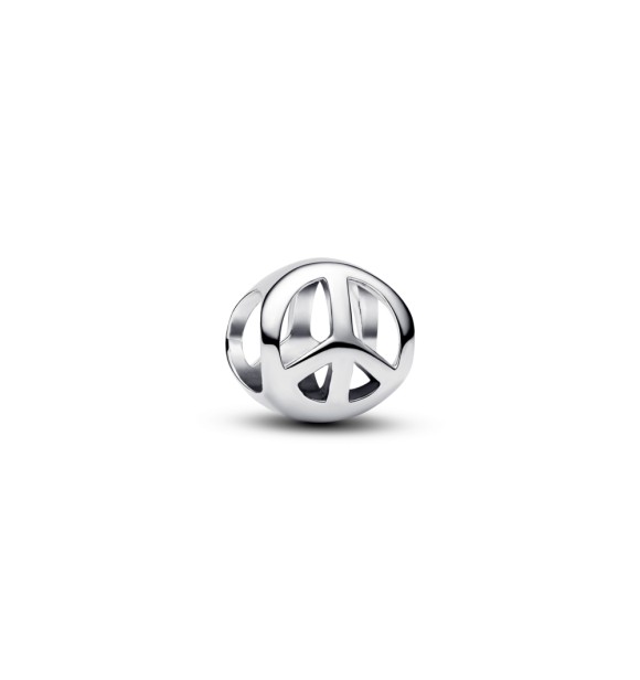 PANDORA 794512C00 Peace symbol sterling silver mini charm