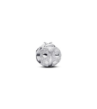 PANDORA 794527C00 Textured ladybird sterling silver mini charm