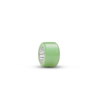 PANDORA 794773C02 Sterling silver mini charm with green Murano glass
