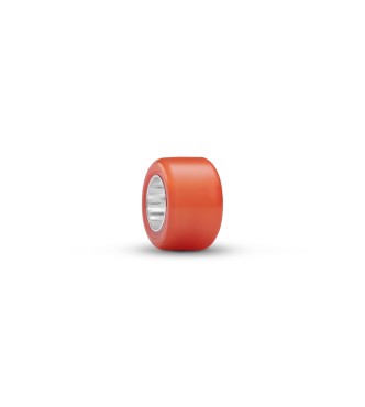PANDORA 794773C04 Sterling silver mini charm with orange Murano glass