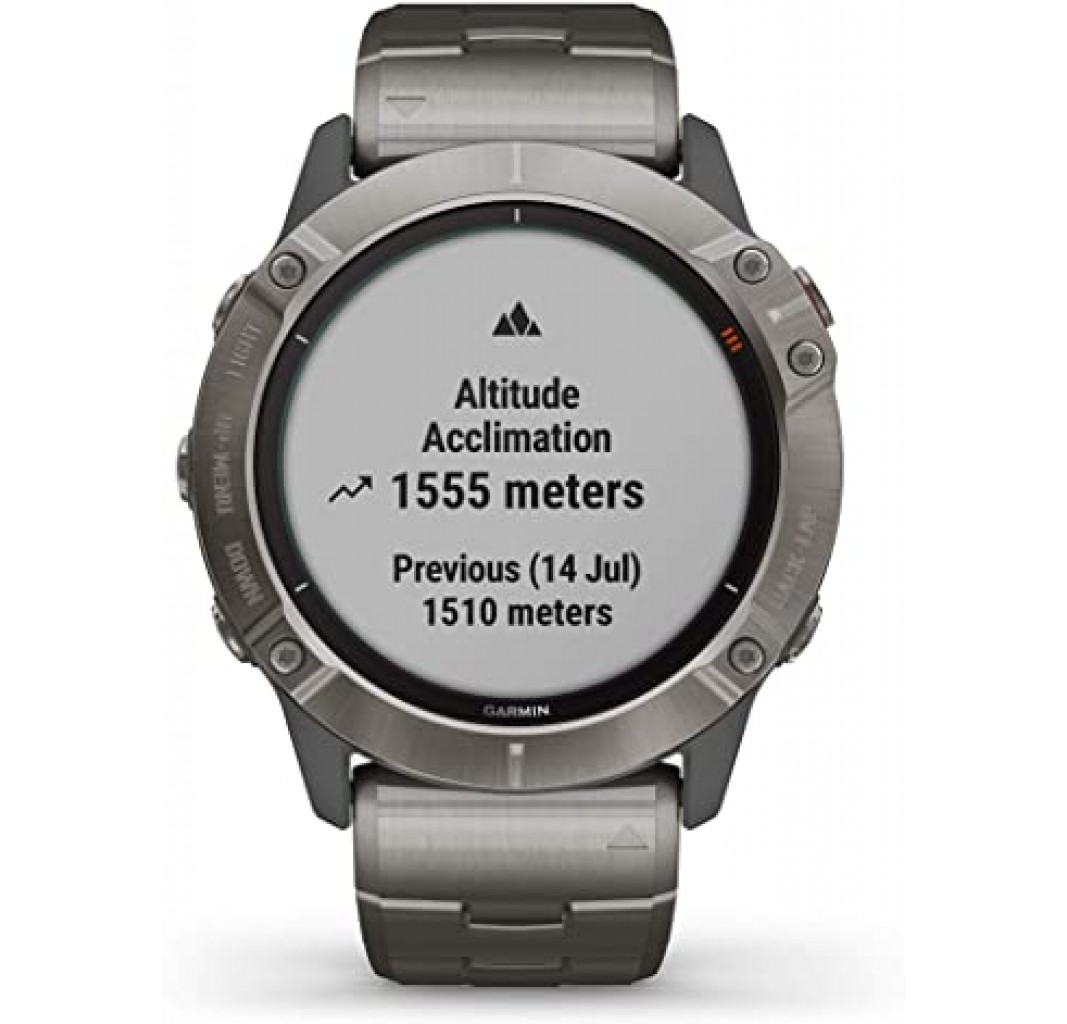 GARMIN 010-02157-24 Fenix 6X PRO Solar Titanio con correa de titanio  EXCLUSIVO
