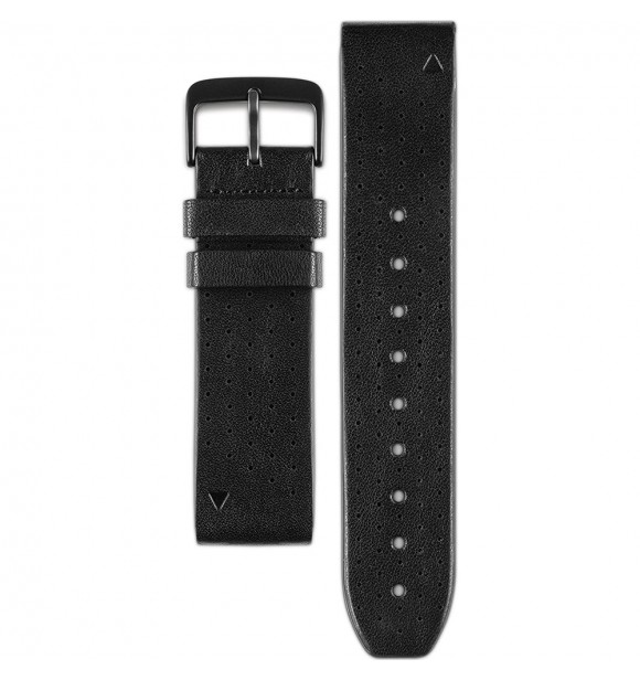 GARMIN QuickFit® 22 Watch Bands, Black Leather