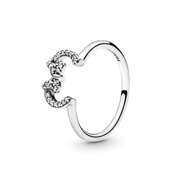 Disney Minnie silver ring with clear cubic zirconia 197509CZ 