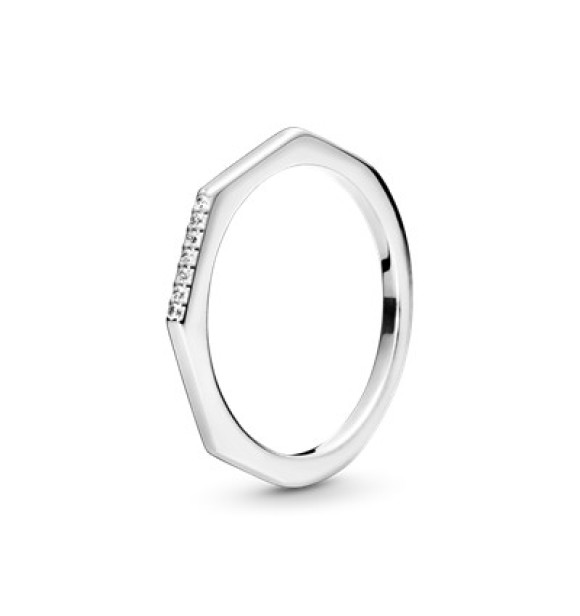 PANDORA Sterling silver ring with clear cubic zirconia
