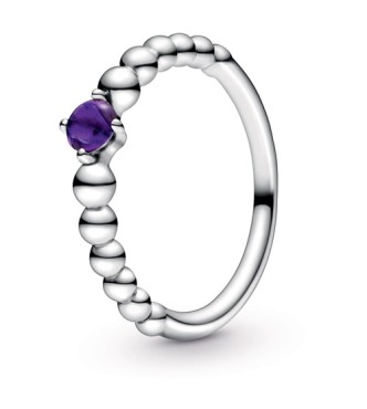 Sterling silver ring with treated purple topaz 198598C03 