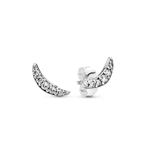 PANDORA Pendientes en plata de ley Luz de Luna