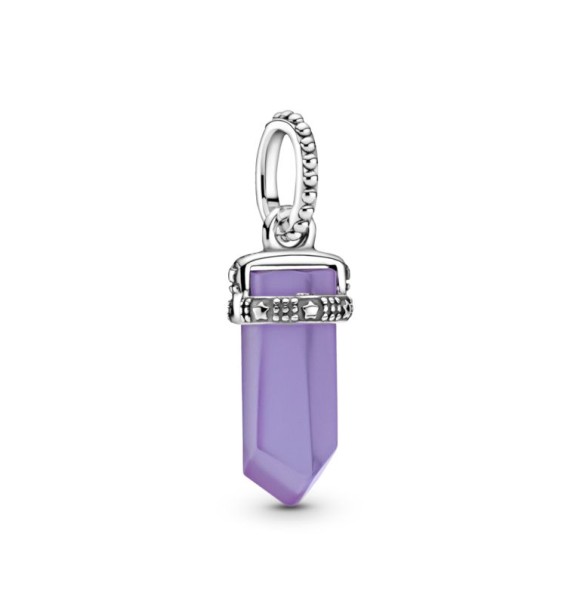 Colgante en plata de ley Amuleto Morado