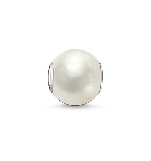 Thomas Sabo Bead white pearl 925 Sterling silver/ freshwater pearl white