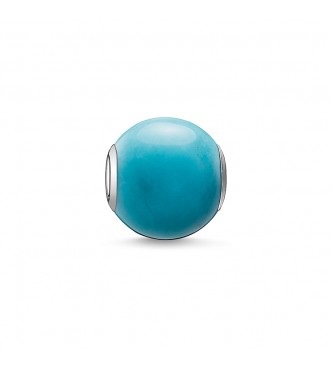 Thomas Sabo Bead howlite 925 Sterling silver/ dyed howlite turquoise