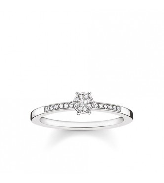 Thomas Sabo ring 925 Sterling silver/ white diamond white