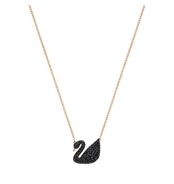 SWAROVSKI ICONIC SWAN:PEND JET/ROS