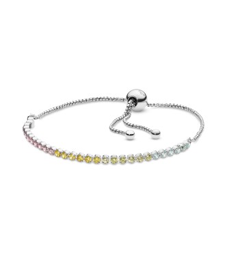 PANDORA Pulsera en plata de ley Hilo Luminoso Multicolor