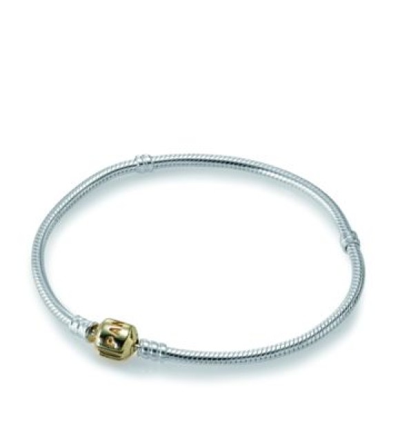 PANDORA 590702HG  Pulsera en plata de ley y cierre PANDORA en oro