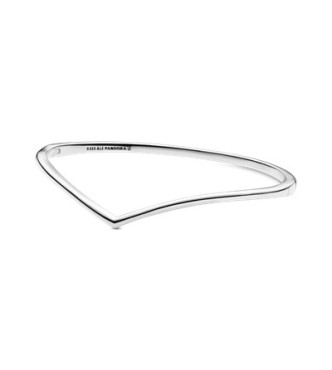 Wishbone silver bangle 597791 