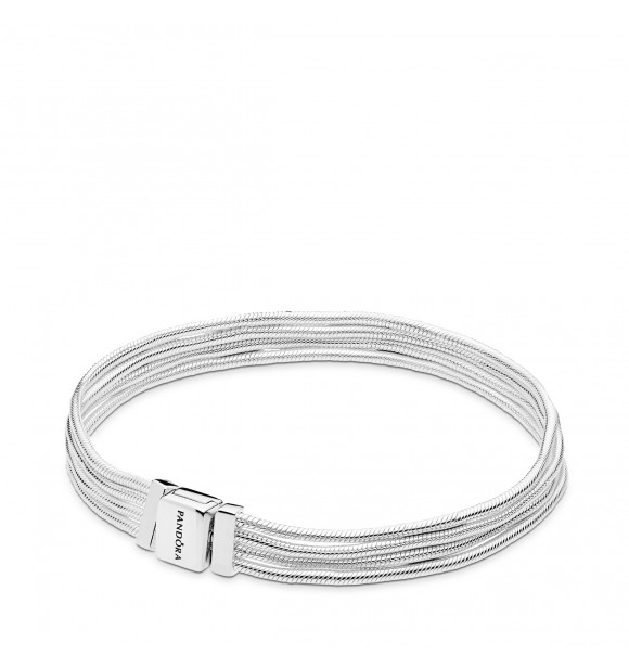 Pandora Reflexions multi snake chain silver bracelet