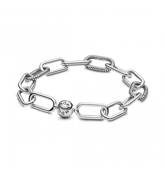 Sterling silver link bracelet 598373 