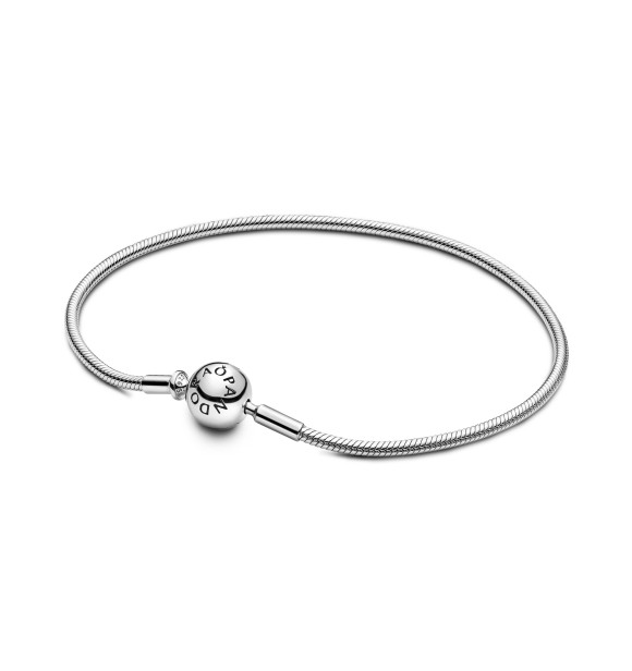 Sterling silver snake chain bracelet 598408C00 