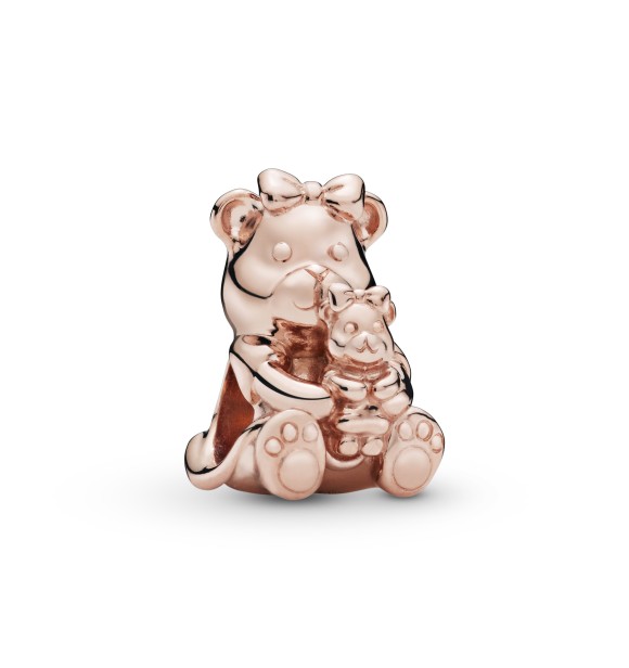 PANDORA Mother and child teddy bear Pandora Rose charm