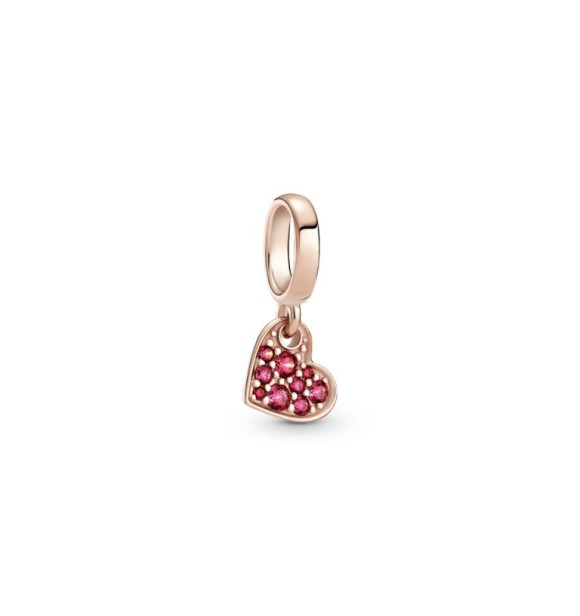 789404C02-Charm Colgante en Pandora Rose Corazón Rojo en Pavé