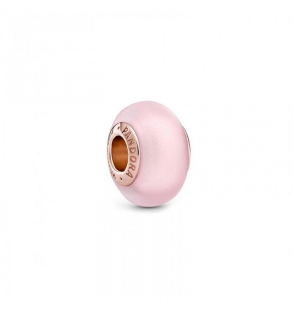 789421C00-Charm en Pandora Rose Cristal de Murano Rosa Mate