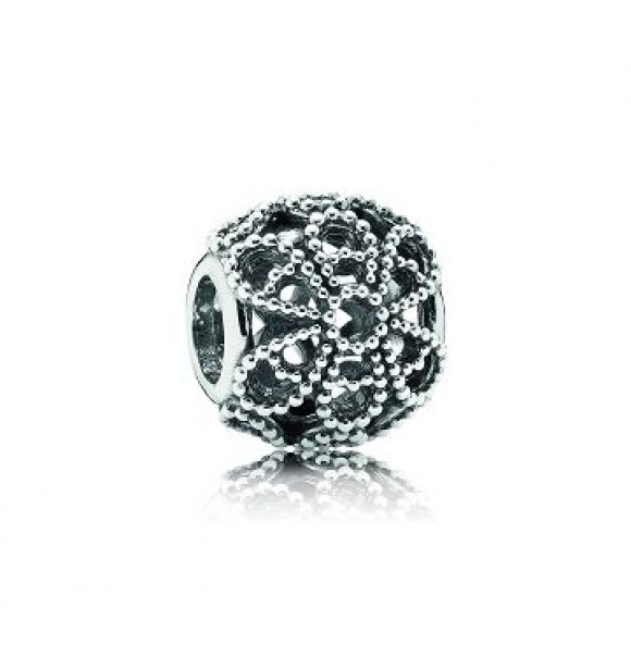 PANDORA 791282 Charm Openwork en plata de ley. Rosas