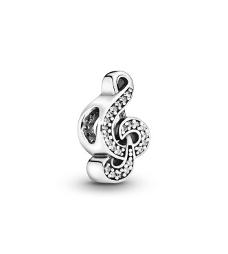 PANDORA 791381CZ Charm en plata de ley y circonitas cúbicas. Clave de Sol