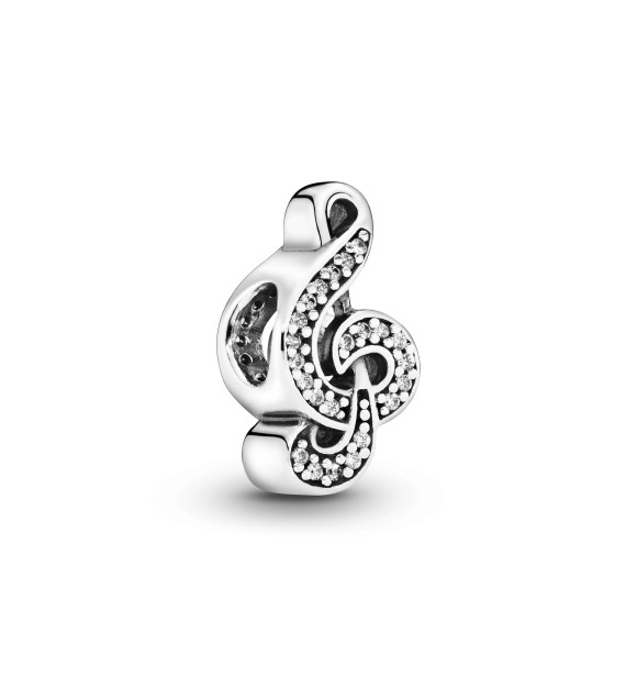 PANDORA 791381CZ Charm en plata de ley y circonitas cúbicas. Clave de Sol
