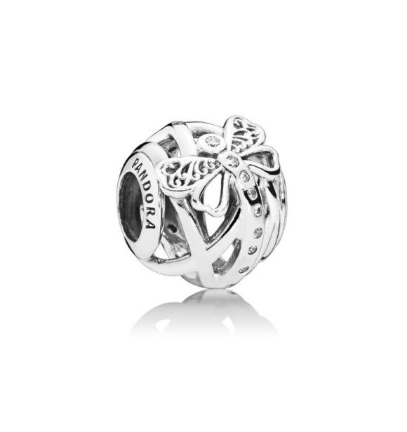 PANDORA Charm Libélula en plata de primera ley con circonitas transparentes