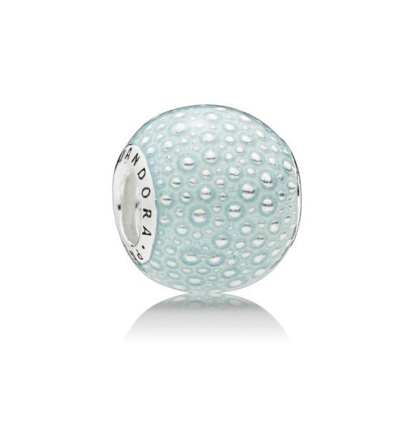 PANDORA Charm en plata de primera ley con esmalte azul