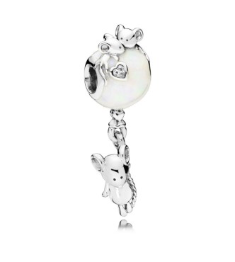 Charm en plata de ley Ratón y Globo