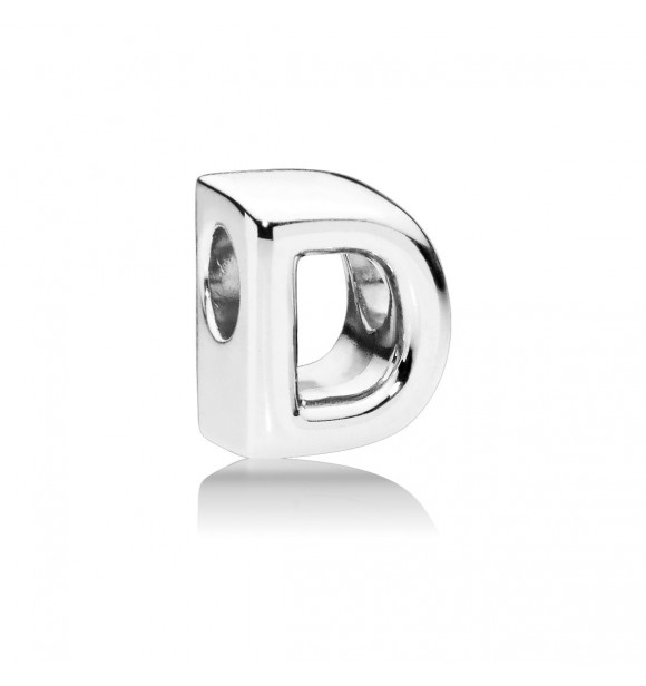 PANDORA Charm en plata de ley Letra D