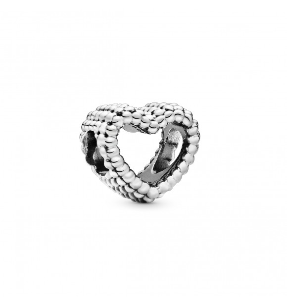 PANDORA Charm en plata de ley Corazón Moldeado