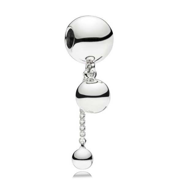 PANDORA Charm en plata de ley Cadena de Cuentas