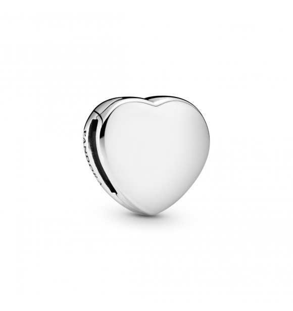PANDORA Reflexions heart silver clip charm