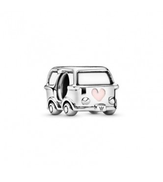 Old school van silver charm with pink enamel 797871EN160