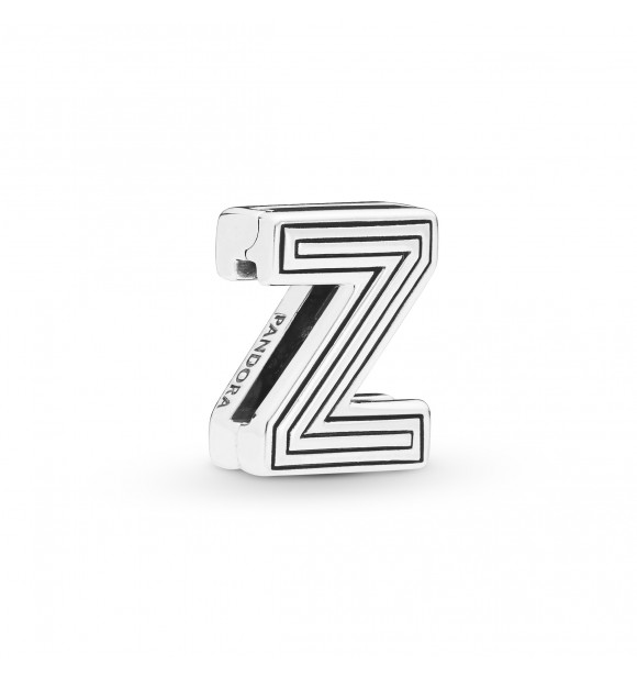 Pandora Reflexions letter Z silver clip charm