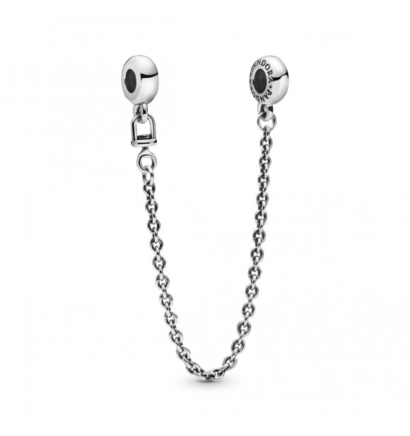 Sterling silver safety chain with silicone grip 798545C00 