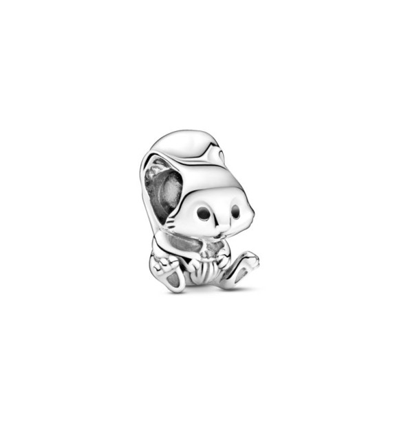 Pandora Charm 799105C01 Squirrel sterling silver charm with black enamel