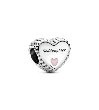 PANDORA Charm en plata de ley Corazón Ahijada Pandora Goddaughter heart sterling sil