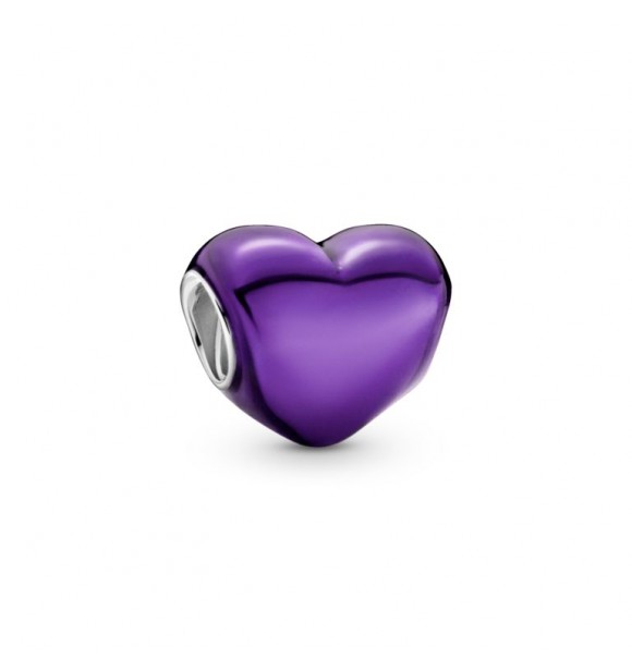 799291C01-Charm Corazón Morado Metálico