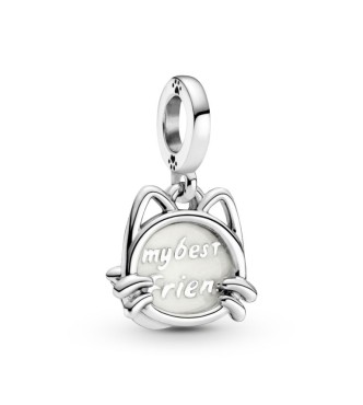 799329C01-Charm colgante en plata de ley Mi Gato Mascota