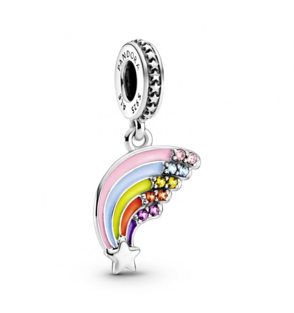 799351C01-Charm colgante en plata de ley Arcoiris Colorido